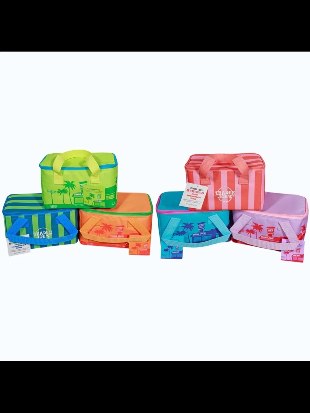 Trader Joe’s  Colorful mini lunch  Bags - Multicolor- sold separately